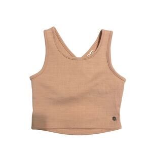 NWT Roxy Sleeveless Crop Top Tank Light Pink XS